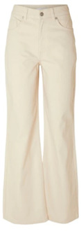 SELECTED FEMME Wide Trousers Selected Femme , White , Dames - W31,W29,W28,W32,W30,W26