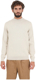 Selected Homme Berg fijngebreide pullover met ronde hals Creme - XXL