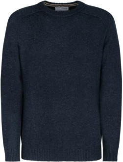 Selected Homme Donkerblauwe Wollen Trui Selected Homme , Blue , Heren - L
