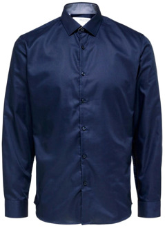Selected Homme New Mark slim fit overhemd Blauw - 3XL