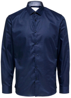 Selected Homme New Mark slim fit overhemd Blauw