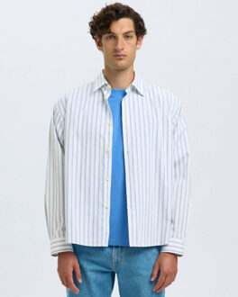 Selected Homme Overhemd lange mouw 16098402 henri - maat S Lichtblauw