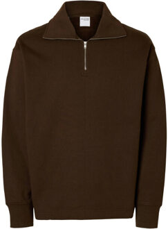 Selected Homme Pullover 16098565 relaxaron Bruin - M