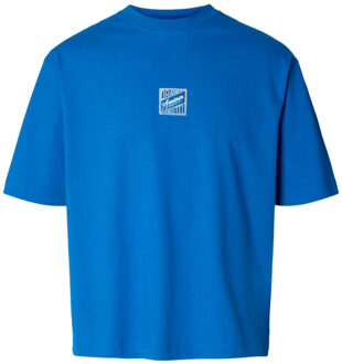 Selected Homme T-shirt korte mouw 16100459 - maat M Blauw