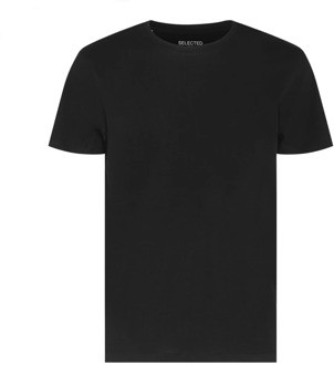 Selected Homme T-Shirts Selected Homme , Black , Heren