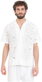 Selected Homme Wit Bloemenpatroon Overhemd Selected Homme , White , Heren - 2Xl,Xl,L,M,S