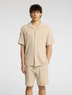 Selected Overhemden Sal Relax Fit Overhemd Oatmeal Beige - L