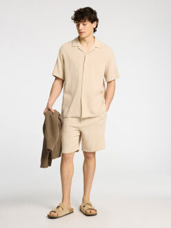 Selected Sal relax fit overhemd oatmeal Beige - XXL