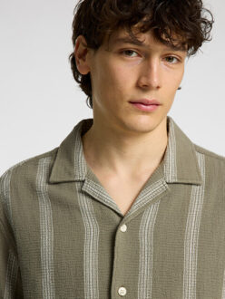 Selected Sal relax fit overhemd vetiver Groen - XL