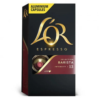 Selection Barista L 'or, 10 compatible NESPRESSO aluminium capsules