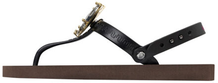 Selena butterfly silver koffie Bruin - 41-42