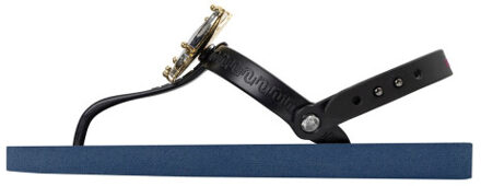 Selena butterfly silver marineblauw - maat 35-36