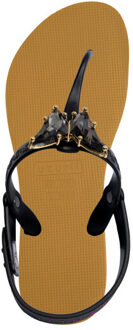 Selena butterfly silver oker Geel - 37-38