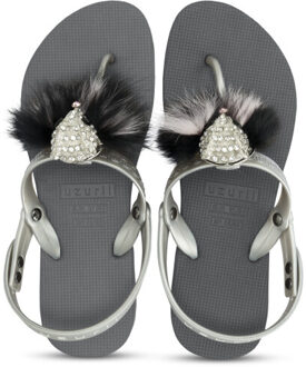 Selena foxy lady pink zilver dames slippers, , maat: - 41-42