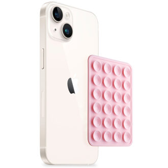 Selencia 2-Pack Telefoonhouder Zuignap - Lichtroze - One size