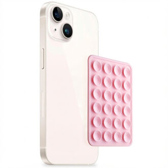 Selencia 2-Pack Telefoonhouder Zuignap - Lichtroze - One size
