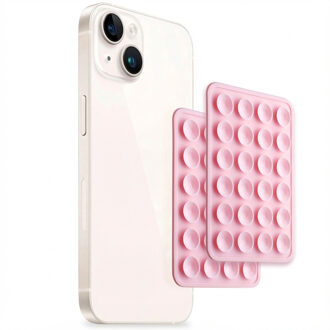Selencia 2-Pack Telefoonhouder Zuignap - Lichtroze - One size