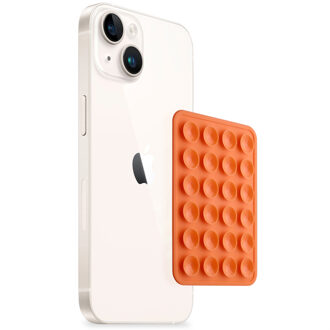 Selencia 2-Pack Telefoonhouder Zuignap - Oranje - One size