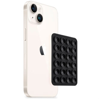 Selencia 2-Pack Telefoonhouder Zuignap - Zwart - One size