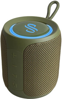 Selencia AquaPlay Bluetooth Speaker - Draadloze speaker - Waterproof - Army Green Donkergroen - One size