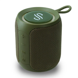 Selencia AquaPlay Bluetooth Speaker - Draadloze speaker - Waterproof - Army Green Donkergroen - One size