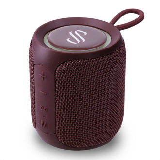 Selencia AquaPlay Bluetooth Speaker - Draadloze speaker - Waterproof - Bordeaux Rood - One size