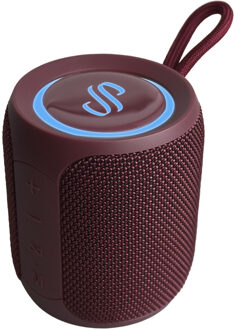 Selencia AquaPlay Bluetooth Speaker - Draadloze speaker - Waterproof - Bordeaux Rood - One size