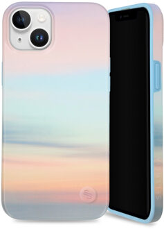 Selencia Aurora Fashion Backcover voor de Apple iPhone 15 Plus - Sky Sunset Multicolor Meerkleurig