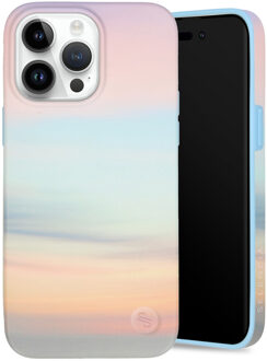 Selencia Aurora Fashion Backcover voor de iPhone 14 Pro Max - Duurzaam hoesje - 100% gerecycled - Sky Sunset Multicolor Meerkleurig