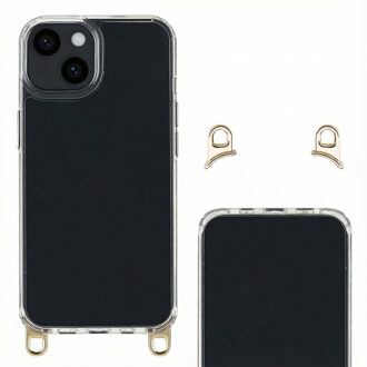 Selencia Backcover met afneembare haakjes voor de Apple iPhone 13 - Transparant