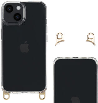 Selencia Backcover met afneembare haakjes voor de Apple iPhone 14 - Transparant