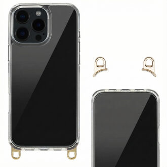 Selencia Backcover met afneembare haakjes voor de Apple iPhone 16 Pro Max - Transparant