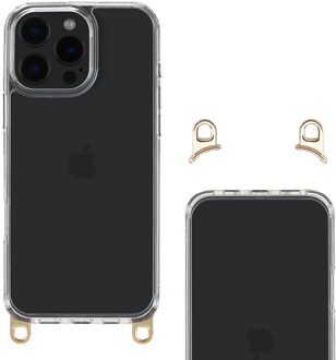 Selencia Backcover met afneembare haakjes voor de Apple iPhone 16 Pro Max - Transparant