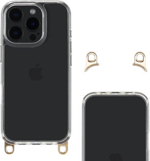 Selencia Backcover met afneembare haakjes voor de Apple iPhone 16 Pro - Transparant
