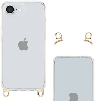 Selencia Backcover met afneembare haakjes voor de Apple iPhone 16e - Transparant