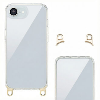 Selencia Backcover met afneembare haakjes voor de Apple iPhone 16e - Transparant