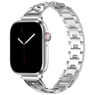 Selencia Chain bandje voor de Apple Watch | 38/40/41/42 mm - Zilver - 42 mm