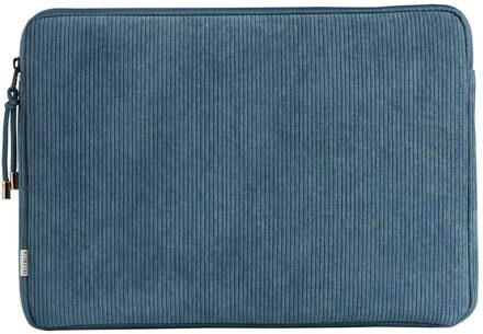 Selencia Corduroy Laptop hoes 13-14 inch - Laptopsleeve - Slate Blue Blauw - 14