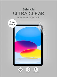 Selencia Duo Pack Screenprotector voor de Apple iPad 11 (2025) 11 inch A16 / iPad 10 (2022) 10.9 inch Transparant - 1 inch