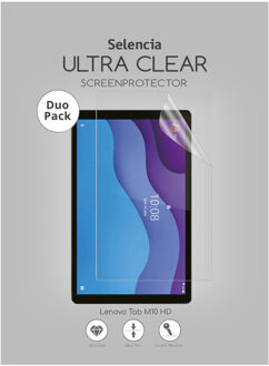 Selencia Duo Pack Screenprotector voor de Lenovo Tab M10 HD (2nd gen) Transparant