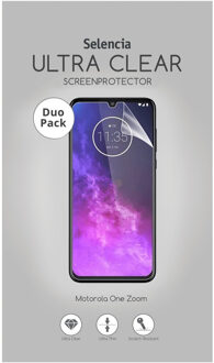 Selencia Duo Pack Ultra Clear Screenprotector Voor De Motorola One Zoom