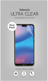 Selencia Duo Pack Ultra Clear Screenprotector Voor Huawei P20 Lite (2018)