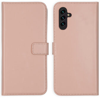 Selencia Echt Leren Bookcase voor de Samsung Galaxy A13 (5G) / A04s - Dusty Pink Roze