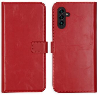 Selencia Echt Leren Bookcase voor de Samsung Galaxy A13 (5G) / A04s - Rood