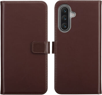 Selencia Echt Leren Bookcase voor de Samsung Galaxy A17 (5G) / (4G) - Bruin