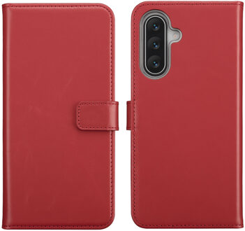 Selencia Echt Leren Bookcase voor de Samsung Galaxy A17 (5G) / (4G) - Rood