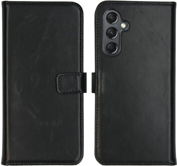 Selencia Echt Leren Bookcase voor de Samsung Galaxy A25 (5G) - Zwart