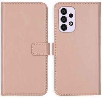 Selencia Echt Leren Bookcase voor de Samsung Galaxy A33 - Dusty Pink Lichtroze