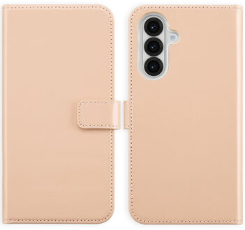 Selencia Echt Leren Bookcase voor de Samsung Galaxy A36 / A56 - Roze