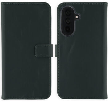 Selencia Echt Leren Bookcase voor de Samsung Galaxy A37 (5G) - Groen